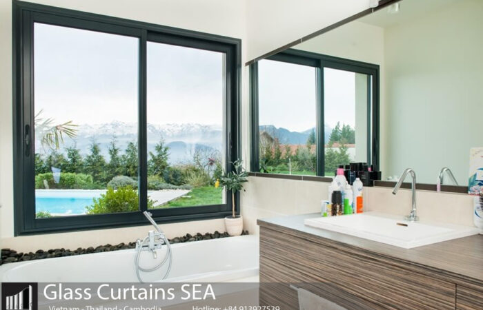 Cửa 2 cánh trượt cho công trình nhà ở