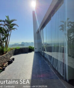 Cửa kính lùa 6 cánh 3 ray