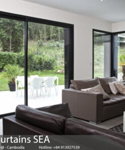 Giải pháp cửa kính trượt cho phòng khách nhỏ hẹp