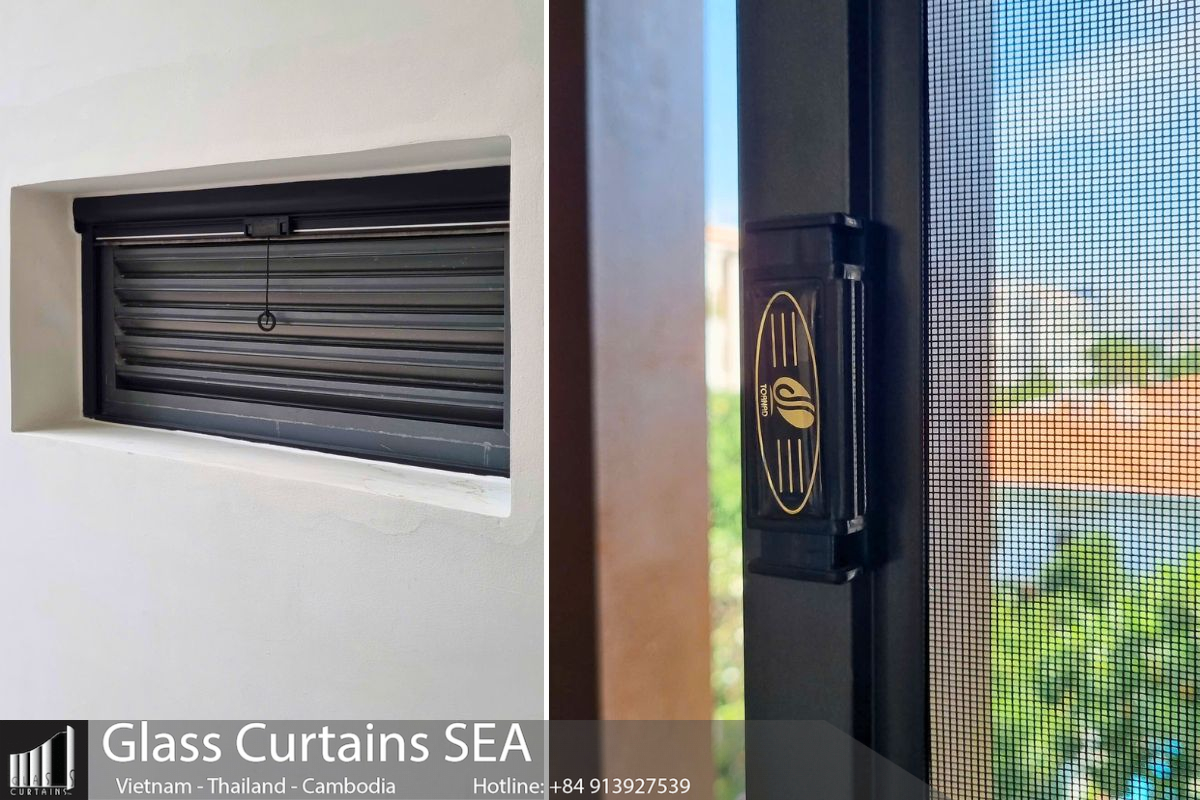 Cửa lưới chống muỗi dạng cuốn - Loại lưới đơn