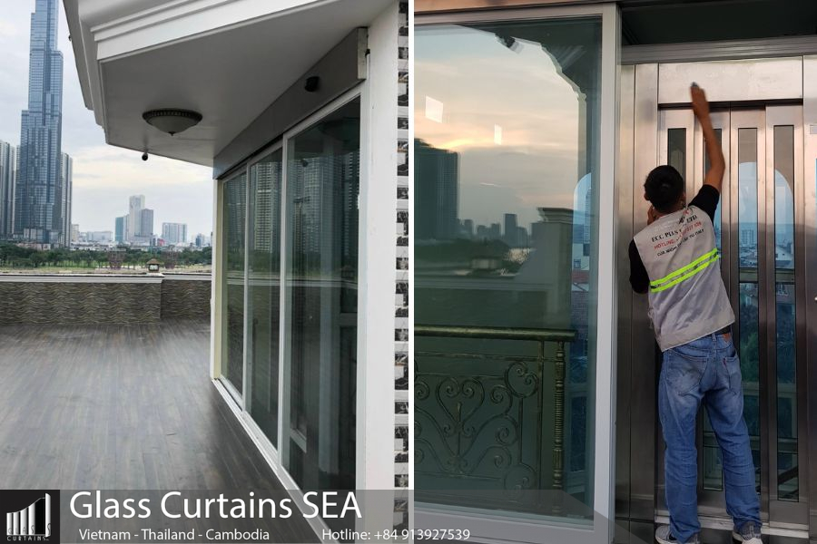 Cửa lùa 3 cánh 3 ray