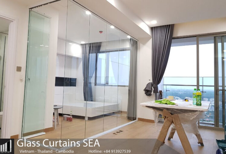 Vách ngăn kính cường lực