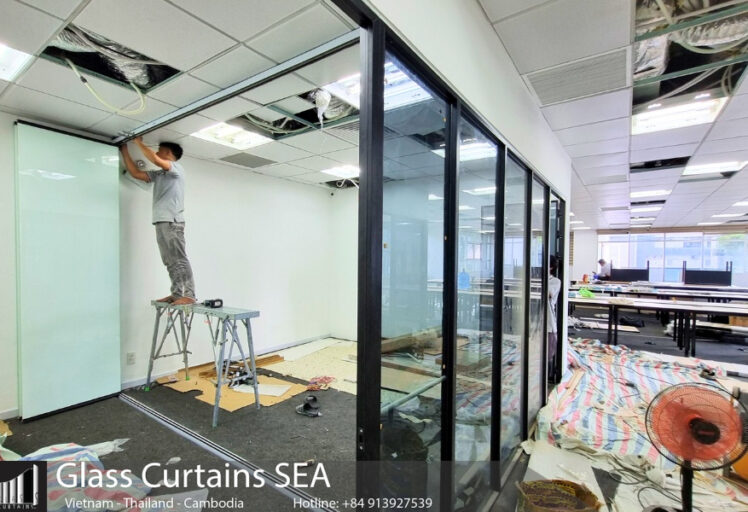 Thi công cửa kính Phòng nha chị Hương Hà Nội