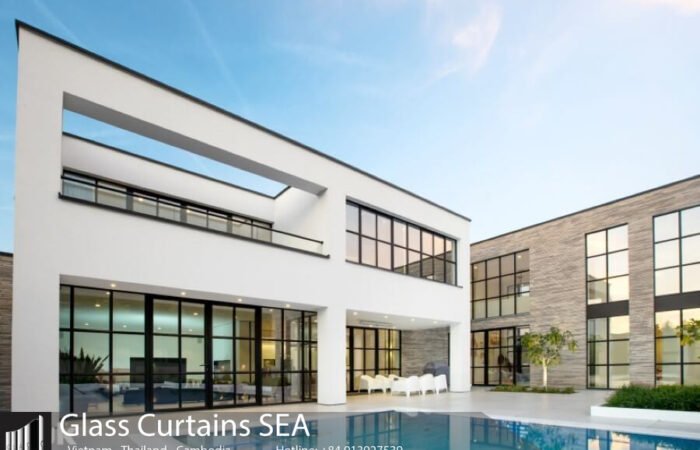 20+ Mẫu cửa kính xếp gấp nhôm kính sang trọng 2025