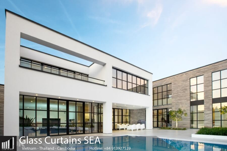 20+ Mẫu cửa kính xếp gấp nhôm kính sang trọng 2025